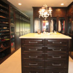 Old World Traditonal Look in Brown Pearwood - Seeded Glass Doors