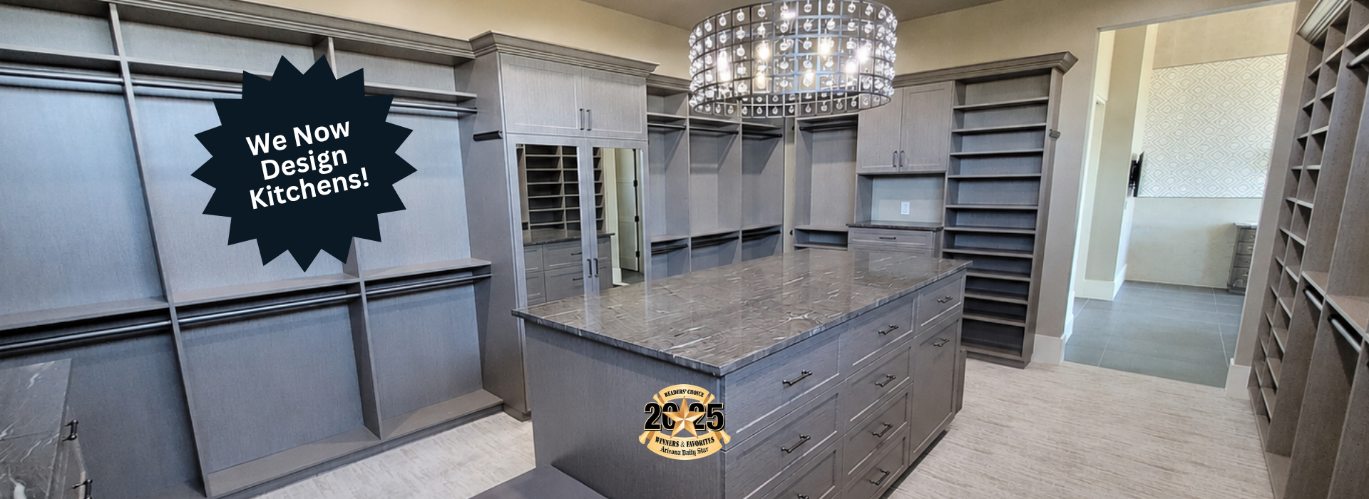 We now design kitchens