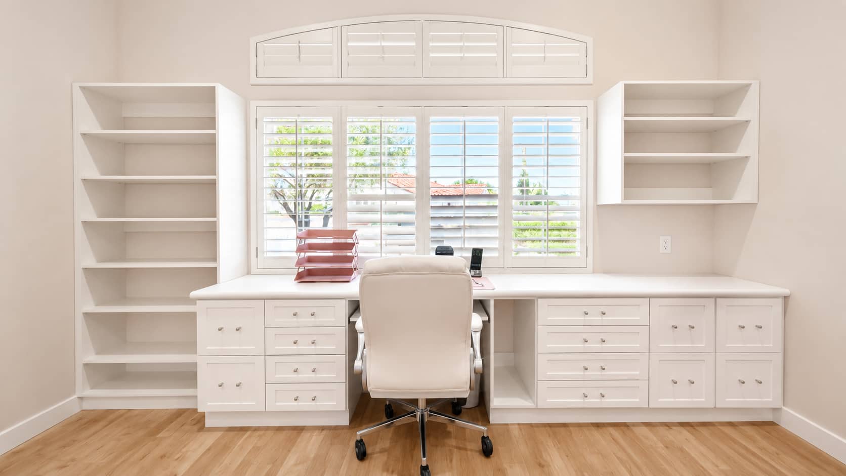 Custom office shelving