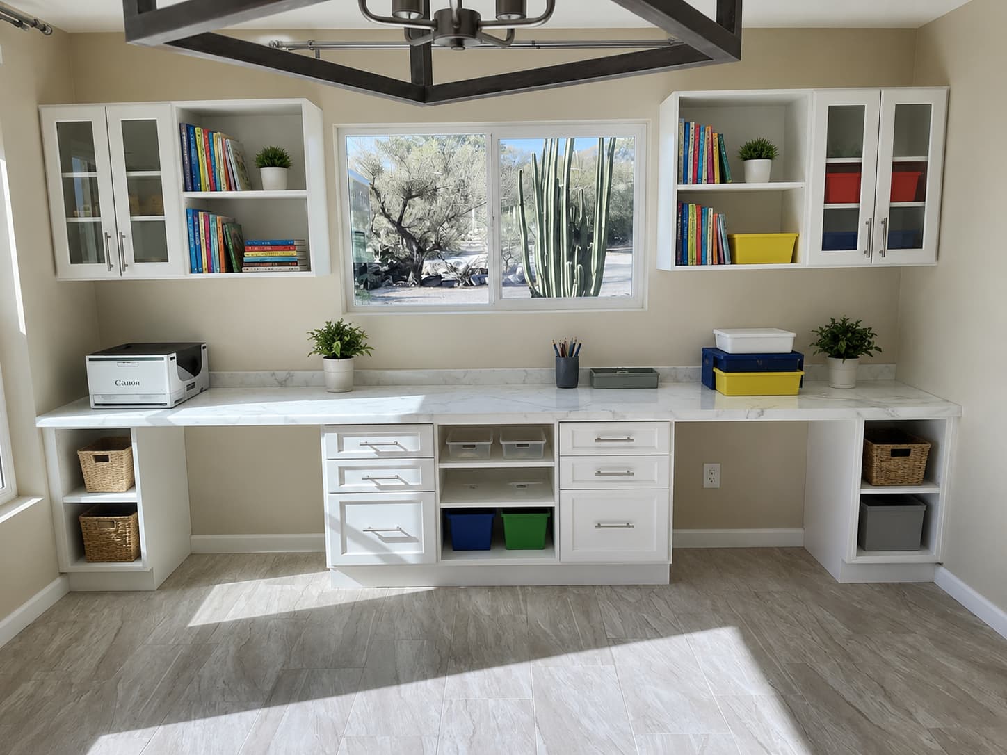 Cleaned-up office space