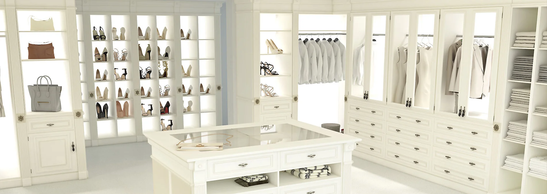 Closet Trends hero photo 3 - white closet with shoes