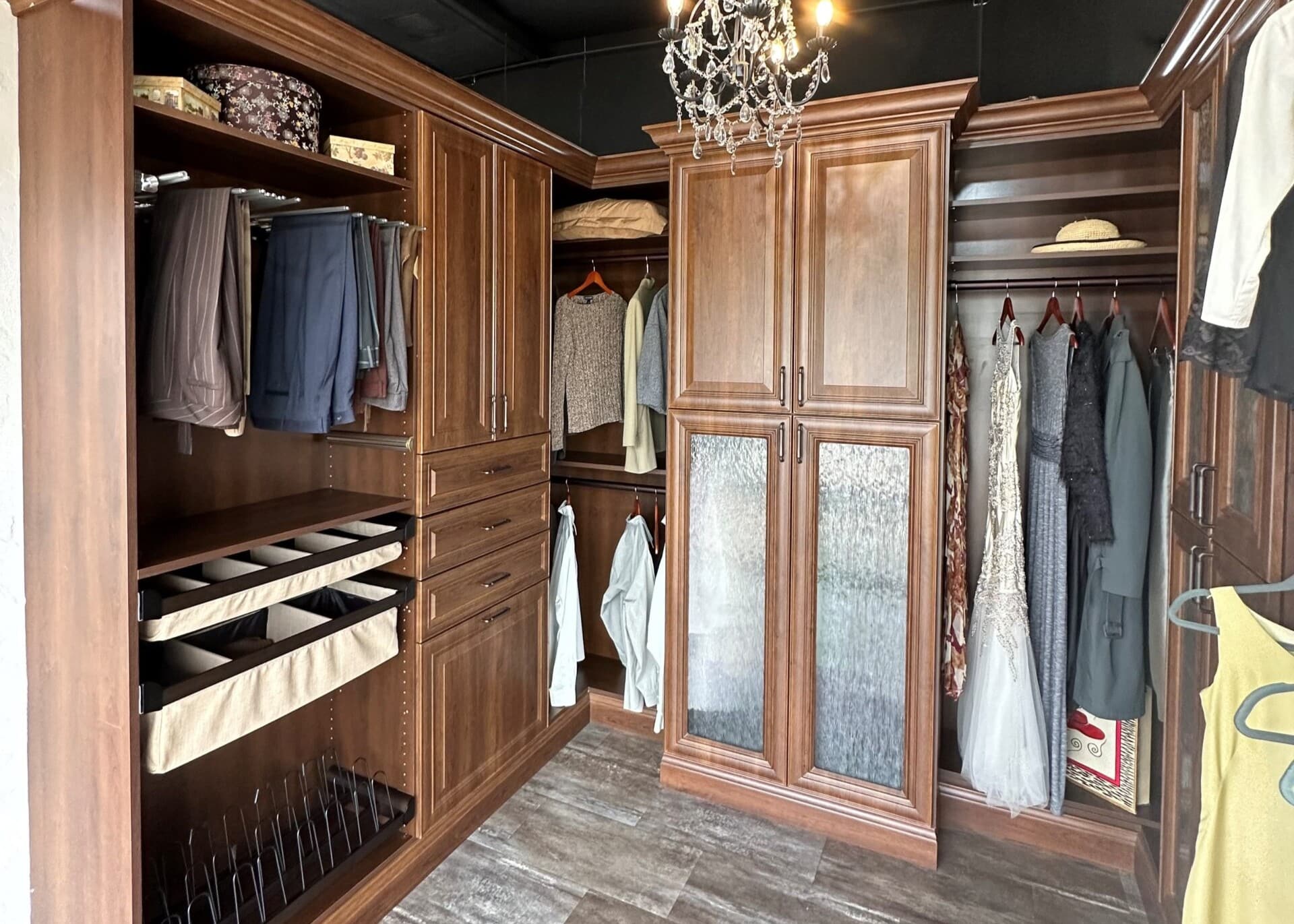 Closet Trends hero photo 7 - showroom brown closet
